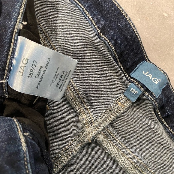NWT JAG Size 18P Cassie Brisk Blue Mid Rise Slim Fit Straight Leg Jeans - Picture 13 of 13